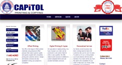 Desktop Screenshot of capitol-printing.net